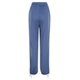 thumbnail image 4 of Women's Solid Color Casual Loose Elastic Waist Drawstring Harem Casual Pants Sweatpants plus Size Women Women's Pants Casual Elastic Waist Women Yoga Pants plus Size Casual Pants Rompers for Women, 4 of 8