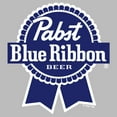 thumbnail image 2 of Men's Pabst Dark Blue Ribbon Logo  Graphic Tee Athletic Heather X Large, 2 of 5