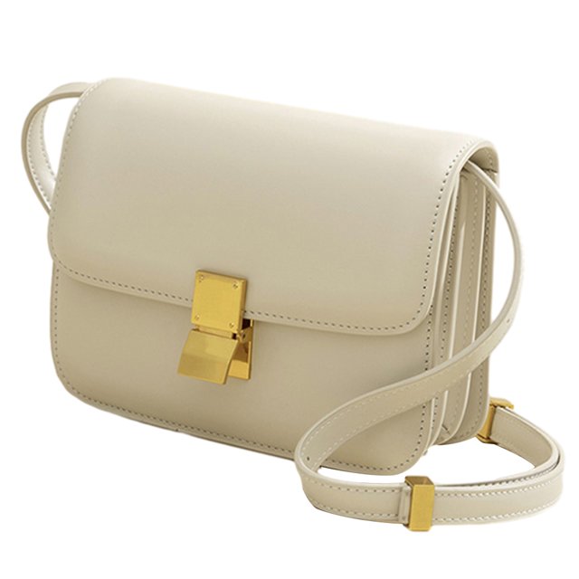 Bolso de mensajero de moda Bolso de hombro de cuero para mujer Bolso de viaje (Blanco L)
