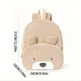 thumbnail image 3 of Bear Backpack Corduroy Toddler Backpack for Boys Girls 2-4 Bear Corduroy Backpack,Custom Leisure Cartoon Backpack , Large Capacity Cute Bear Bag, 3 of 3