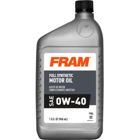 FRAM Full Synthetic 0W40 Motor Oil 1 Quart