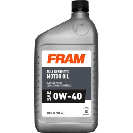 FRAM Full Synthetic 0W40 Motor Oil 1 Quart