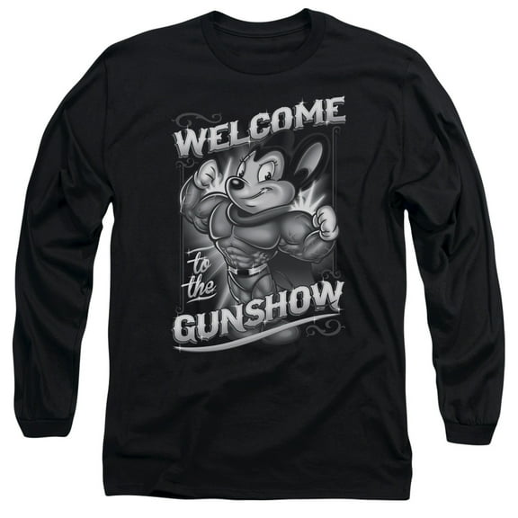 Mighty Mouse - Mighty Gunshow - Long Sleeve Shirt - X-Large