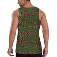 thumbnail image 3 of Fotbe Red Snake Pattern Men's Quick Dry Workout Tank Top Gym Muscle Tee Fitness Bodybuilding Sleeveless T Shirt Breathable Workout Shirt-XX-Large, 3 of 9