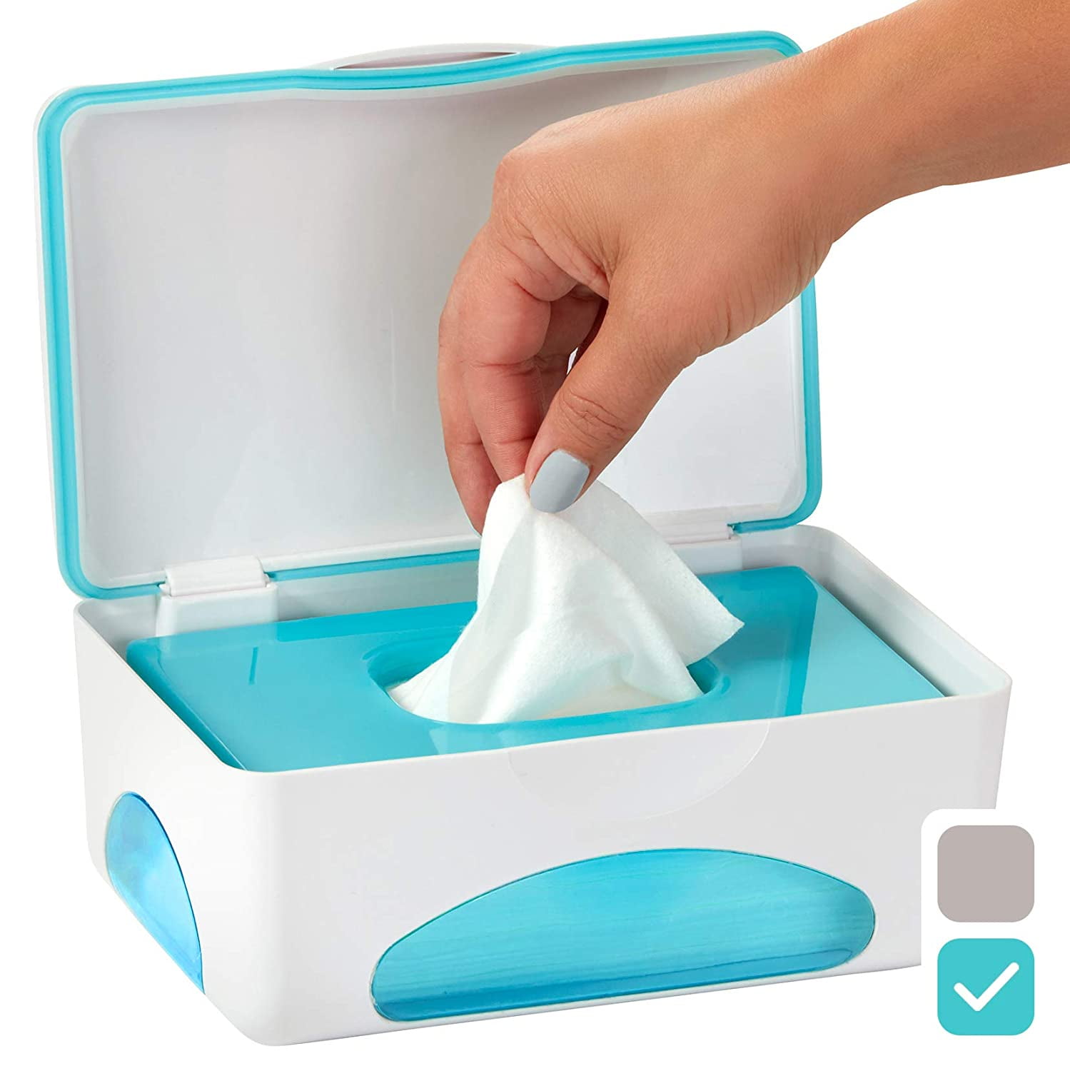 Portable Airtight Wet Tissue Baby Wipes Dispenser Box - Walmart.com ...
