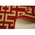 thumbnail image 3 of Ancient Greek Style Design Red Color Rug Runner Printed Slip Resistant Rubber Back Latex Runner Rug (Red, 1'11" x 7'), 3 of 8