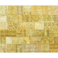 thumbnail image 1 of Ahgly Company Machine Washable Indoor Rectangle Contemporary Yellow Area Rugs, 7' x 9', 1 of 7
