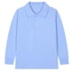 thumbnail image 3 of Ceisia Kids' Solid Color Long Sleeve Polo Shirt for Back-to-School & Casual Wear Blue 2 Years Gifts, 3 of 3