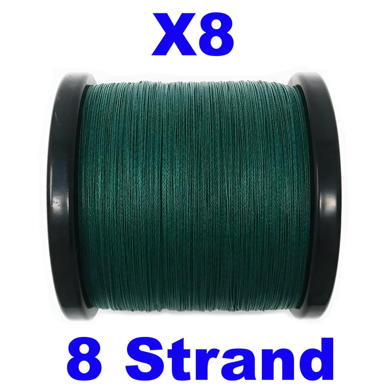 X8 Reaction Tackle Braided Fishing Line- Moss Green 8 Strand 