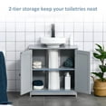 thumbnail image 5 of Resenkos Toilet Storage Cabinet, Bathroom Storage Cabinet,Bathroom Sink Cabinets with U-Shape Cut-Out and Adjustable Internal Shelf, Gray, 5 of 11