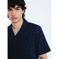 thumbnail image 4 of Free Assembly Men's Double Cloth Cotton Camp Shirt with Short Sleeves, Sizes S-3XL, 4 of 6