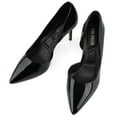 thumbnail image 5 of JENN ARDOR Women's Pumps High Heels Pointed Closed Toe Stiletto D'Orsay 3 in, 5 of 5