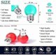 thumbnail image 2 of Colored Light Bulbs 3w E27 Decorative Light Ac220v-240v 26-27s, 2 of 5