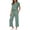Light Green, variant on Baggy 2 Piece Sets for Women Summer Travel Vacation Outfits V Neck Casual Tops Wide Leg Pants Matching Sets
