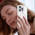 thumbnail image 6 of Designed for iPhone 15 Pro Case Magnetic Clear Slim Case for Women Men Full Camera Protector Anti-Yellowing Shockproof Compatible with MagSafe Cover 15 Pro Sliver, 6 of 13