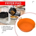 thumbnail image 4 of Cesta de silicona para freidora de aire, bandeja para hornear horno con aislamiento térmico para cocina (naranja) Ehuebsd Libre de BPA, 4 of 7
