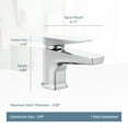 thumbnail image 2 of Moen S8001 Via Single Hole Bathroom Faucet - Chrome, 2 of 5