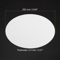 thumbnail image 2 of Uxcell 9.8-inch Round Cardboard Paper, 50 Pcs Blank Disc Circles Slices for Party Decorations DIY Craft, White, 2 of 5