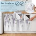 thumbnail image 5 of Purple Spring Floral Cabinet Curtain 35"Wx35"L,Dustproof Under Sink Skirt with Self Adhesive Tape,Summer Botanical Weeping Vintage Cabinet Curtain Cover for Kitchen Sink,Bathroom Vanity,Laundry Room, 5 of 9