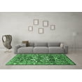 thumbnail image 3 of Ahgly Company Indoor Rectangle Persian Emerald Green Traditional Area Rugs, 7' x 9', 3 of 4