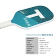 thumbnail image 2 of Fiberglass Pickleball 1 Paddle With Full Racquet Cover, Fiberglass Surface Pickleball Paddle With Polypropylene Honeycomb Core, Elongated 419mm For Maximum Power, 2 of 5