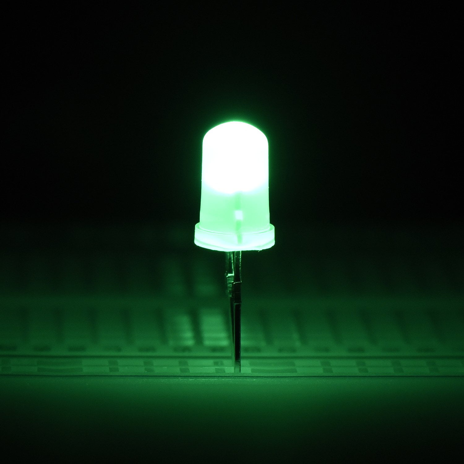 100Pcs Led Bulb Lamp Super Bright F5 5Mm Green Color Green Light Diffused Ic xf