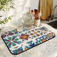 thumbnail image 3 of Multi Use Large 19.5x12in Mexican Coffee Mat Super Absorbent Diatom Mud Dish Drying Pad for Kitchen Counter Coffee Drying Mat Ideal Kitchen Gadget for Easy Cleaning, Perfect for Any Home Decor, 3 of 7