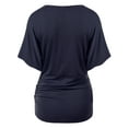 thumbnail image 3 of NINEXIS Women's Batwing Sleeve Surplice Wrap Front Dolman Top (Plus Size Available), 3 of 5