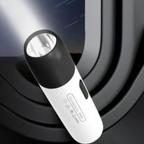 CxhicLuv Rechargeable LED Flashlight 4×1.2 Inch 4-Mode, IPX5 Waterproof, 1200mAh – Side Light Torch, Suitable for Camping, Hiking, Dog Walking, Great for Outdoor Users, Black