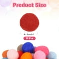 thumbnail image 2 of Uxcell Wool Felt Balls Beads Woolen Fabric 0.59" Dark Red for Home Crafts 20Pcs, 2 of 7