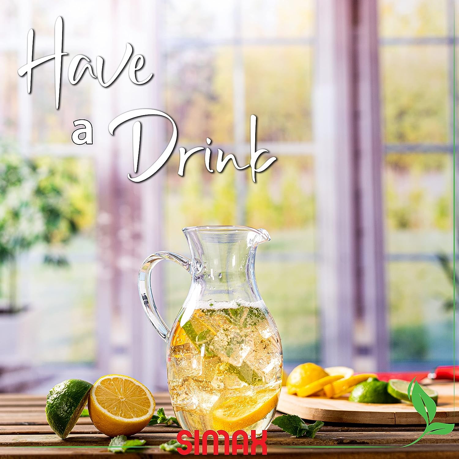 SIMAX Glass Pitcher Borosilicate Glass with Spout and Large Handle, 16 Oz.