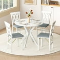 thumbnail image 5 of Costway Folding Kitchen Chairs Set of 2 with Rubber Wood Frame Padded Seat PVC Leather, 5 of 10