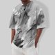 thumbnail image 2 of Summer Men's Popular T-shirt Printed Round Neck Short Sleeve T-shirt L, 2 of 5