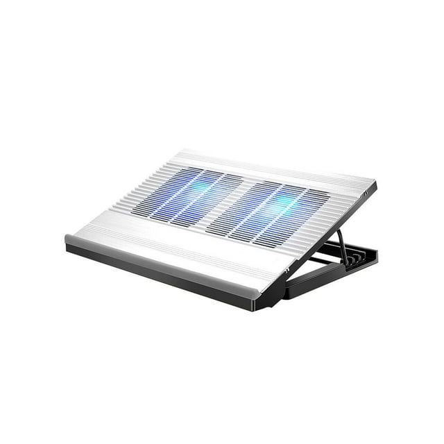 Quiet 2 Fans Laptop Cooler Almohadilla De Enfriamiento Ajustable Para Computadora Portátil Para Videojuegos De Trabajo De Oficina Scienceny EL013957-02