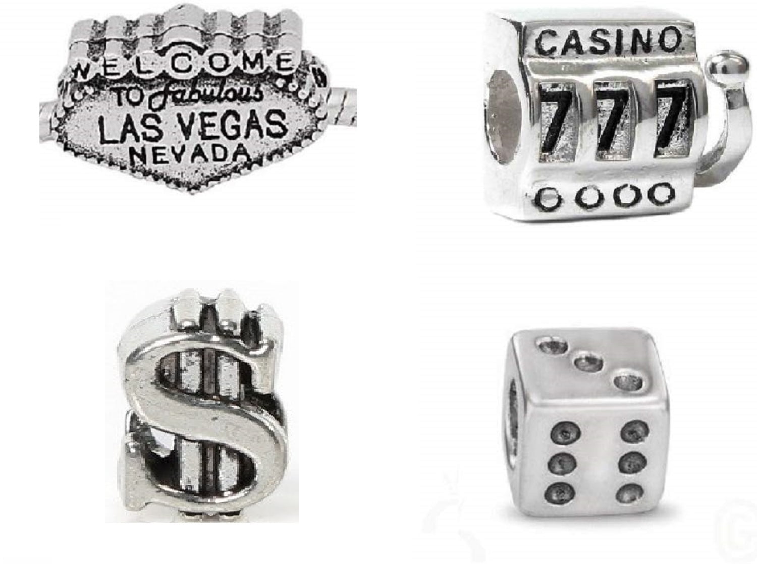 Buckets Of Beads Set of 4 to Las Vegas Poker Jackpot Casino