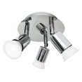 thumbnail image 5 of Plafón de baño ACTIVE iluminación LED cromo 3 focos orientables IP44 GU10 azul, 5 of 5