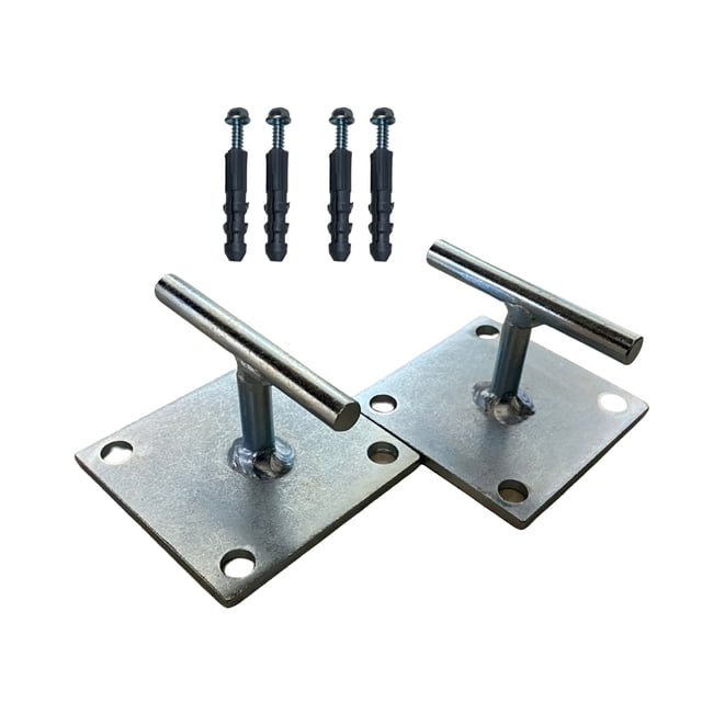 Hamaqueros Antióxido de Uso Rudo para Instalación de Hamacas y Sillas | Soporte con Acero Duradero y Barrenancla | Ideal para Exterior y Jardín HAMAQ TT BARR