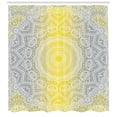 thumbnail image 3 of Ambesonne Grey and Yellow Shower Curtain, Boho Ombre Old, 69"Wx84"L, Yellow Grey, 3 of 3