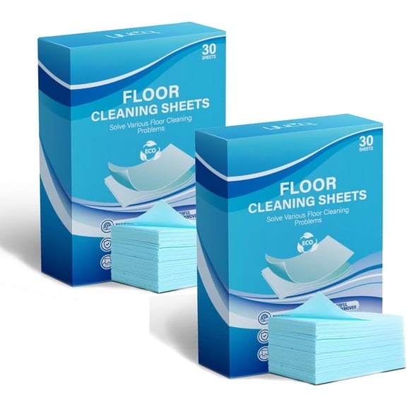 60PCS Floor Cleaning Tablets, 2026 New Multi-surface Floor Cleaner for Mopping, Concentrated Cleaner Sheets for Hardwood, Tile & Glass