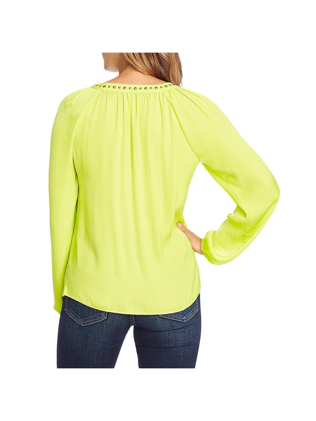 vince camuto yellow blouse