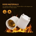 thumbnail image 2 of Wgthhk GU24 to E26 E27 Adaptateur 10-Pack Résistant à la Chaleur jusqu'à 200 ° C Résistant au Feu Convertit GU24 Broche Base Fixture à E26 E27 Prise Standard Vissée, 2 of 4