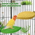 thumbnail image 3 of Parrot/Perch Stand with Suction Cup, Leaf Shape Resin Perching Station Pole, Claw Grinding Rod for Parakeets, Cockatiels & Small Birds, Pink, 3 of 5