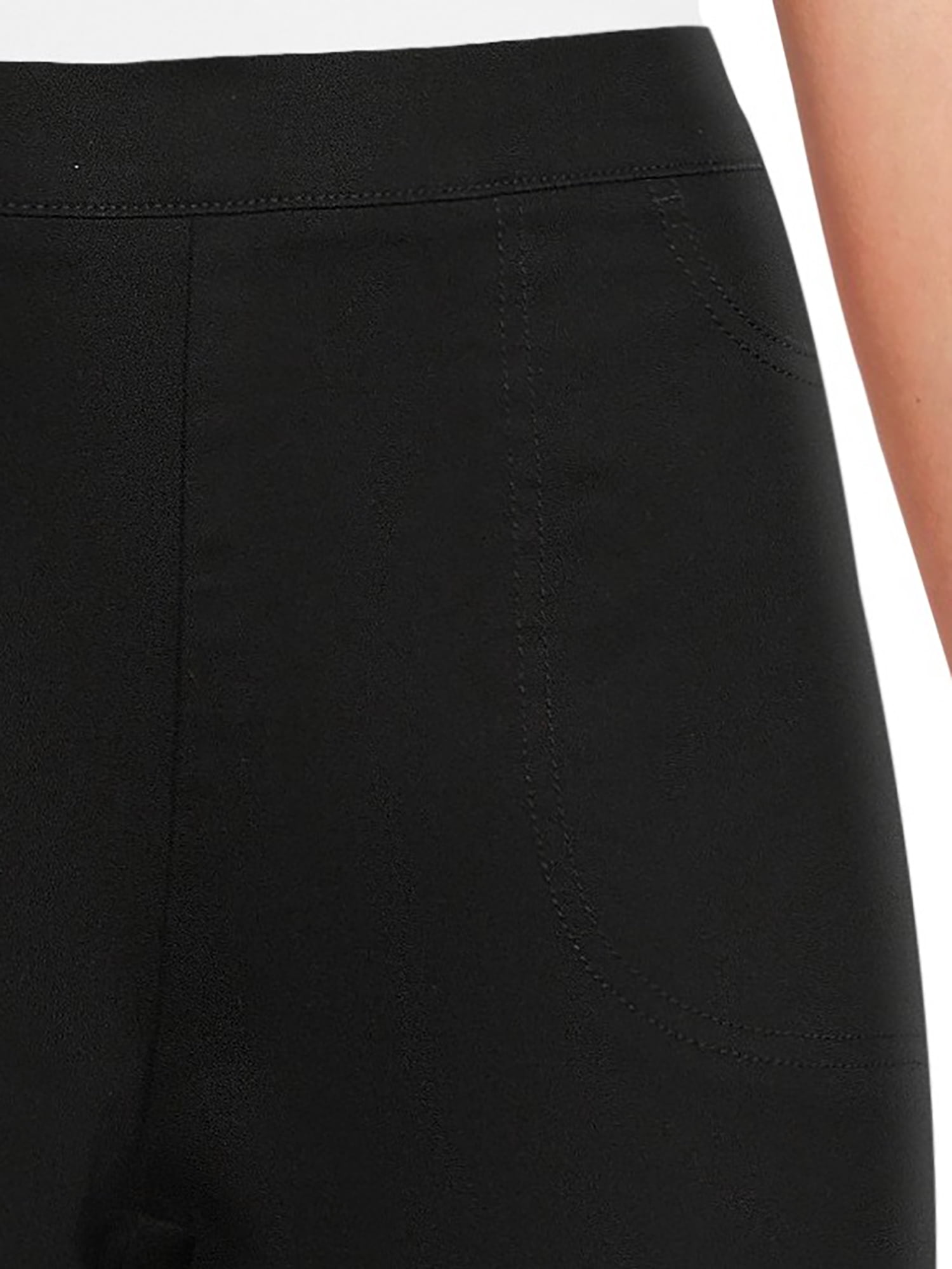 Real Size Women's 19" Pull On 2 Pocket Stretch Capri
