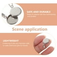 thumbnail image 2 of Kit de 20 piezas de accesorios para colgantes de joyería DIY, bandejas redondas de acero inoxidable para collares y cadenas (plateado, 10 mm), 2 of 7