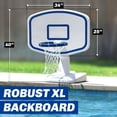 thumbnail image 3 of GoSports Splash Hoop PRO Swimming Pool Basketball Game - Includes Poolside Water Basketball Hoop, 2 Balls and Pump - White, 3 of 7