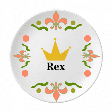 

Rex Authority King Commander Kether Flower Ceramics Plate Tableware Dinner Dish