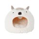 thumbnail image 2 of Cama de felpa para mascotas Nido Cama para perros con alpaca Cojín cálido para dormir para gatos o perros pequeños Cojín deslizante para Gloria casa del gato, 2 of 5
