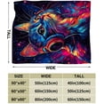 thumbnail image 4 of Cat Blanket Plush Cozy Cute Funny Cat Lovers Throw Blankets for Girls Boys Women Men Flannel Fleece Ultra Soft Fuzzy Party Blanket Gifts for Bed 50"X40", 4 of 6