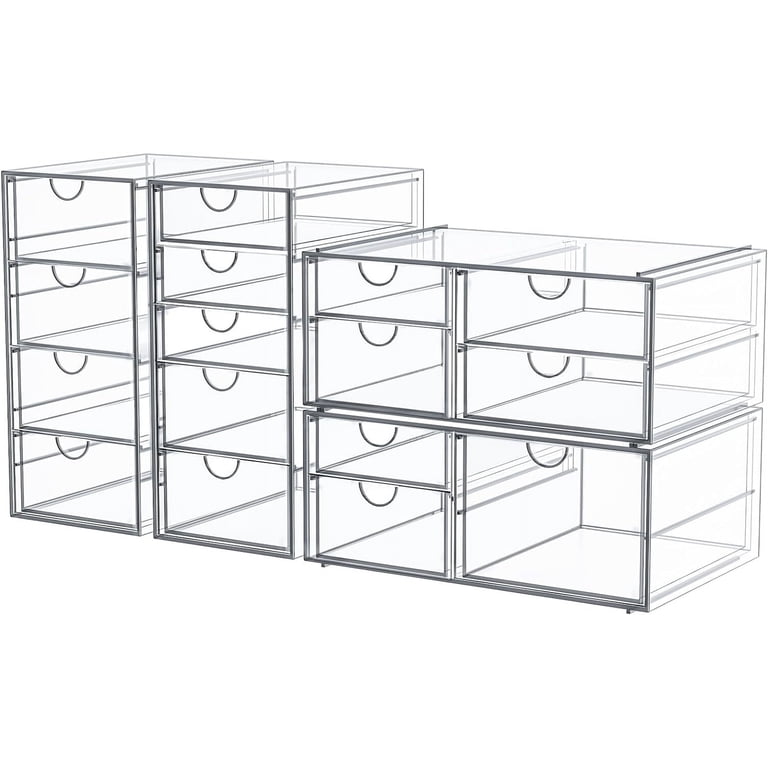 TAIMASI 16-Drawer Acrylic Organizer Set, 4-Piece photo 1
