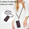thumbnail image 2 of Allytechgroup PU Leather Phone Case for Apple iPhone 16 Plus, Crossbody Shoulder StrapShockproof Wallet Case with Card Holder, Crossbody Shoulder Strap, Stand Feature & Magnetic Closure,Darkpurple, 2 of 7